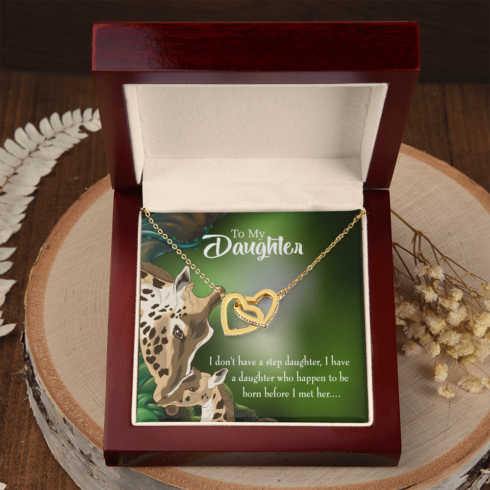 To My Stepdaughter I Have a Daughter From Mom Inseparable Necklace-Express Your Love Gifts