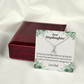 To My Stepdaughter Keep Your Dreams Alive From Dad Alluring Ribbon Necklace Message Card-Express Your Love Gifts