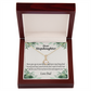 To My Stepdaughter Keep Your Dreams Alive From Dad Alluring Ribbon Necklace Message Card-Express Your Love Gifts