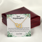 To My Stepdaughter Keep Your Dreams Alive From Dad Inseparable Necklace-Express Your Love Gifts