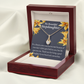 To My Stepdaughter Life's Gift Alluring Ribbon Necklace Message Card-Express Your Love Gifts