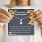 To My Stepdaughter Life's Gift Alluring Ribbon Necklace Message Card-Express Your Love Gifts