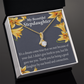To My Stepdaughter Life's Gift Alluring Ribbon Necklace Message Card-Express Your Love Gifts