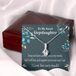 To My Stepdaughter Love & Support Alluring Ribbon Necklace Message Card-Express Your Love Gifts