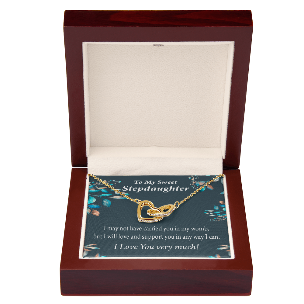 To My Stepdaughter Love & Support Inseparable Necklace-Express Your Love Gifts