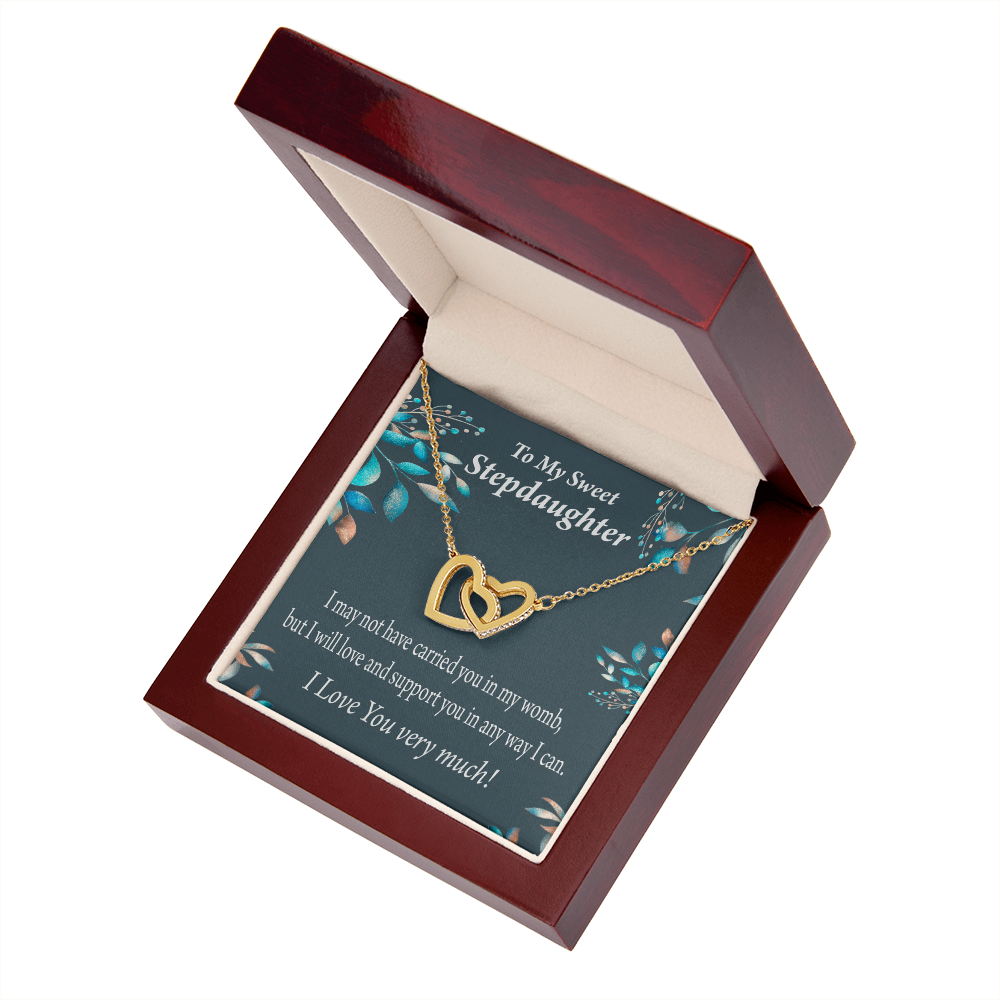 To My Stepdaughter Love & Support Inseparable Necklace-Express Your Love Gifts