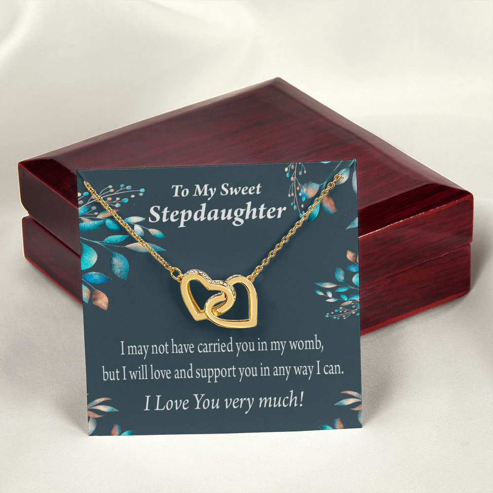 To My Stepdaughter Love & Support Inseparable Necklace-Express Your Love Gifts