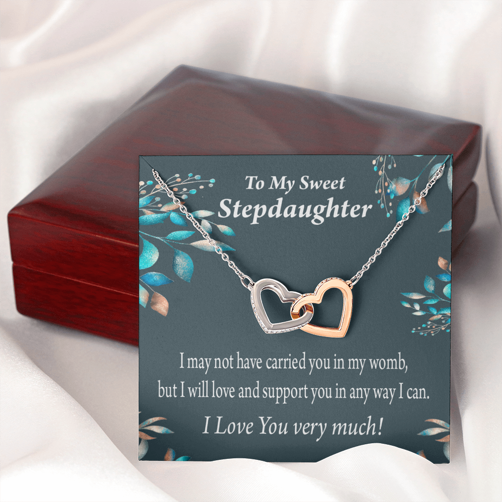 To My Stepdaughter Love & Support Inseparable Necklace-Express Your Love Gifts