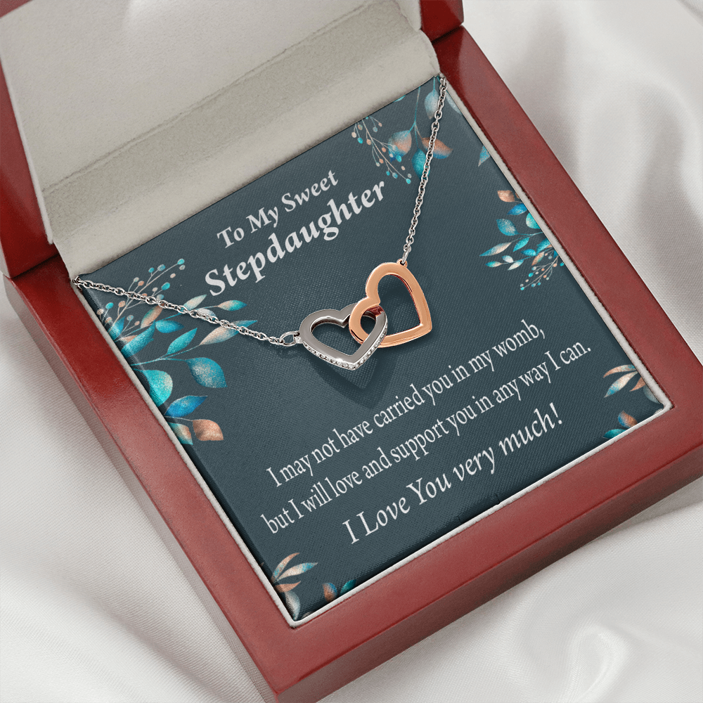 To My Stepdaughter Love & Support Inseparable Necklace-Express Your Love Gifts