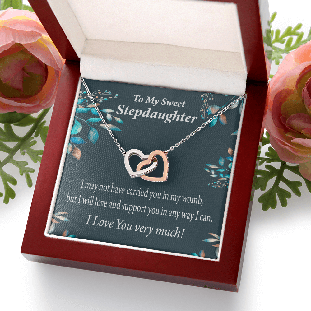 To My Stepdaughter Love & Support Inseparable Necklace-Express Your Love Gifts
