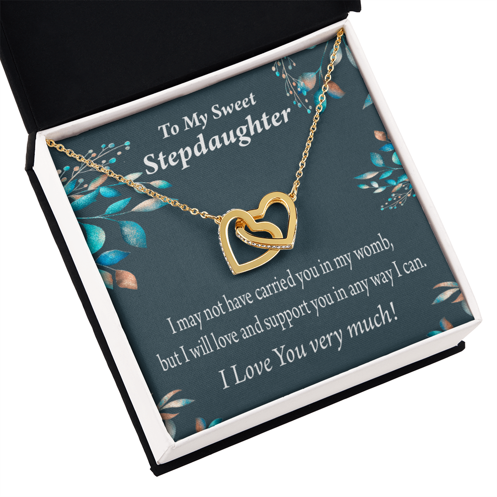 To My Stepdaughter Love & Support Inseparable Necklace-Express Your Love Gifts
