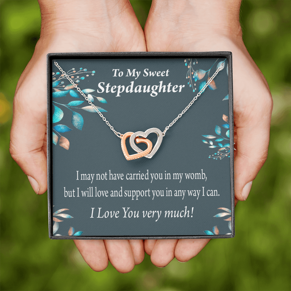 To My Stepdaughter Love & Support Inseparable Necklace-Express Your Love Gifts