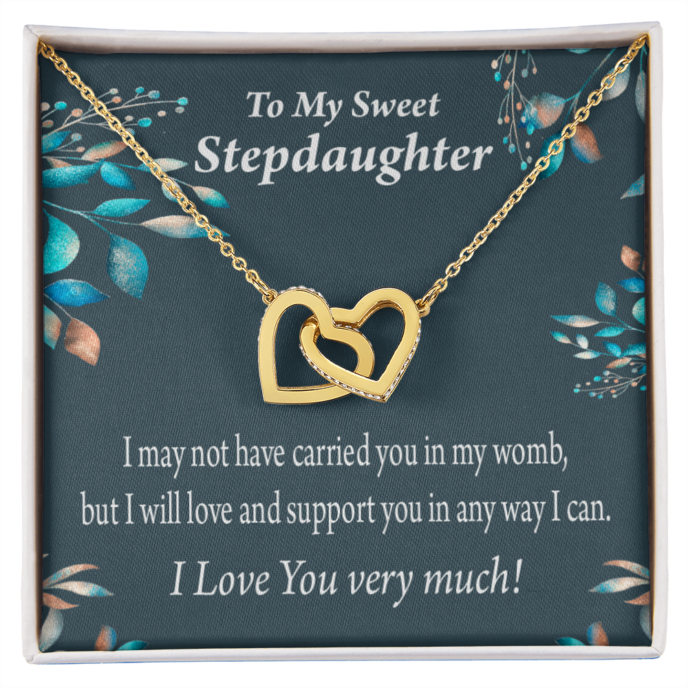 To My Stepdaughter Love & Support Inseparable Necklace-Express Your Love Gifts