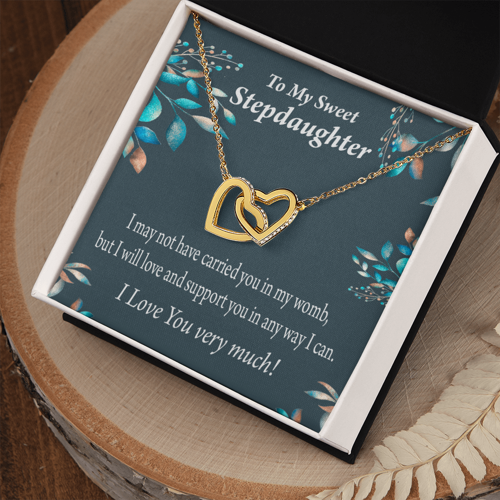 To My Stepdaughter Love & Support Inseparable Necklace-Express Your Love Gifts