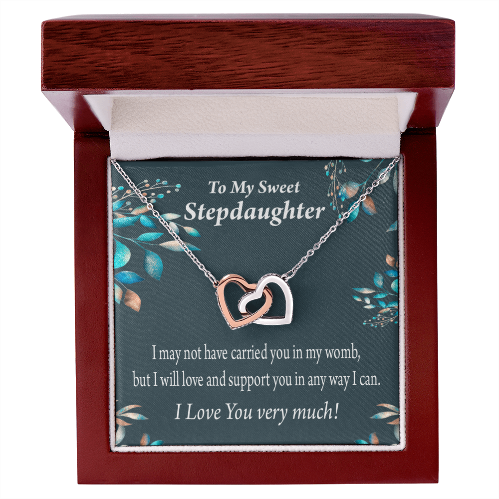 To My Stepdaughter Love & Support Inseparable Necklace-Express Your Love Gifts