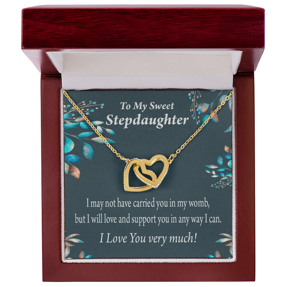 To My Stepdaughter Love & Support Inseparable Necklace-Express Your Love Gifts