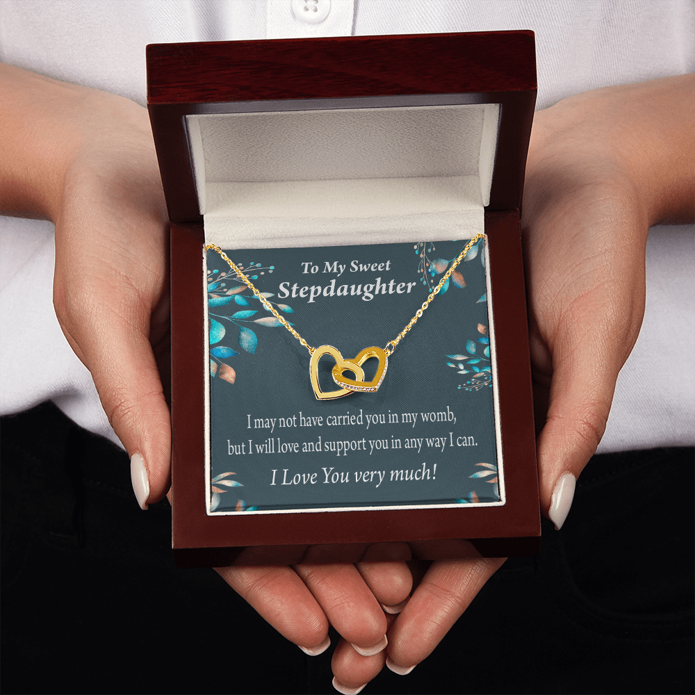 To My Stepdaughter Love & Support Inseparable Necklace-Express Your Love Gifts