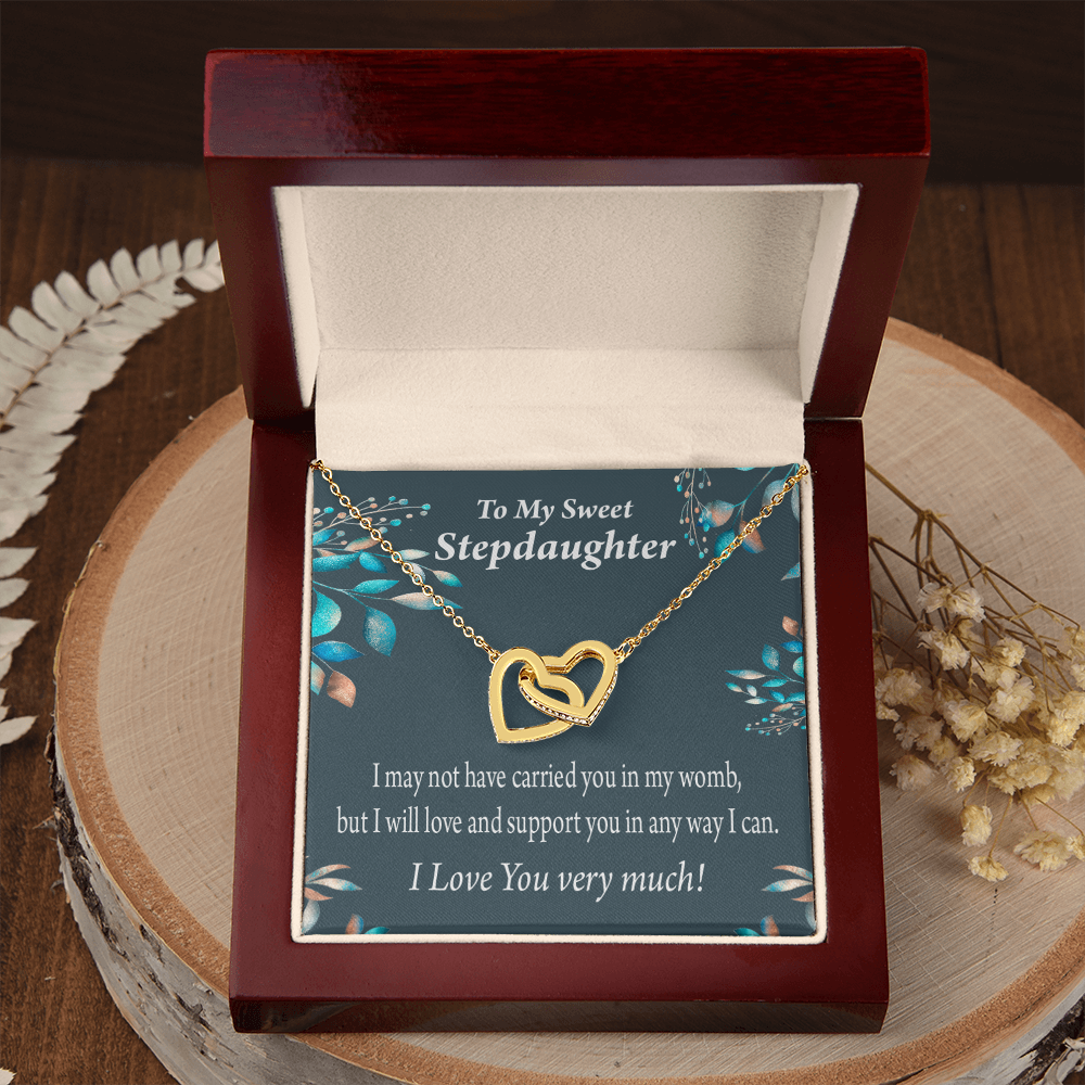 To My Stepdaughter Love & Support Inseparable Necklace-Express Your Love Gifts