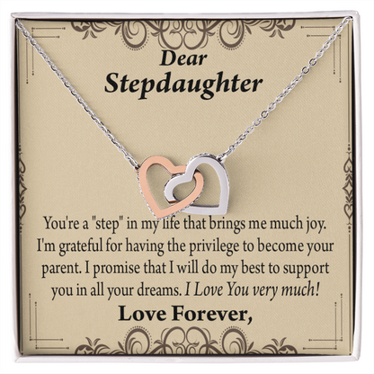 To My Stepdaughter Milestones Inseparable Necklace-Express Your Love Gifts