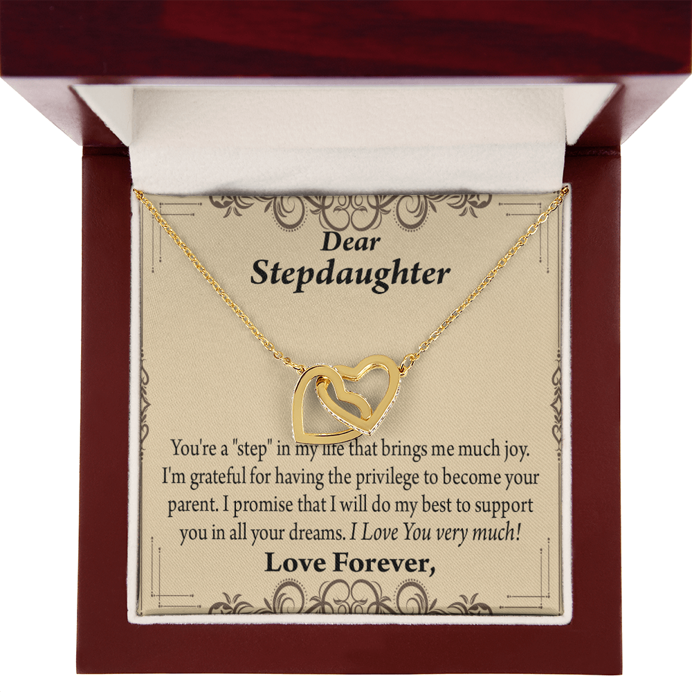 To My Stepdaughter Milestones Inseparable Necklace-Express Your Love Gifts