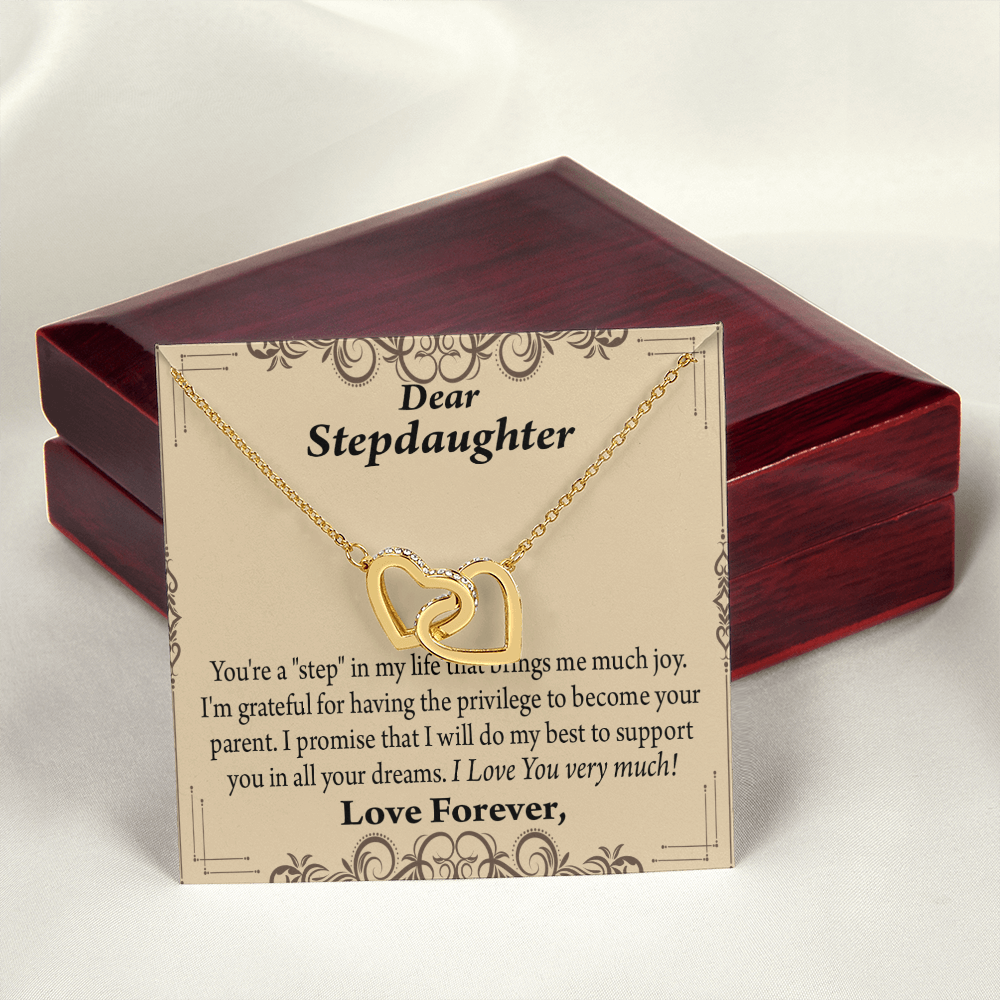To My Stepdaughter Milestones Inseparable Necklace-Express Your Love Gifts