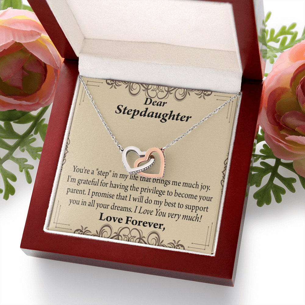 To My Stepdaughter Milestones Inseparable Necklace-Express Your Love Gifts