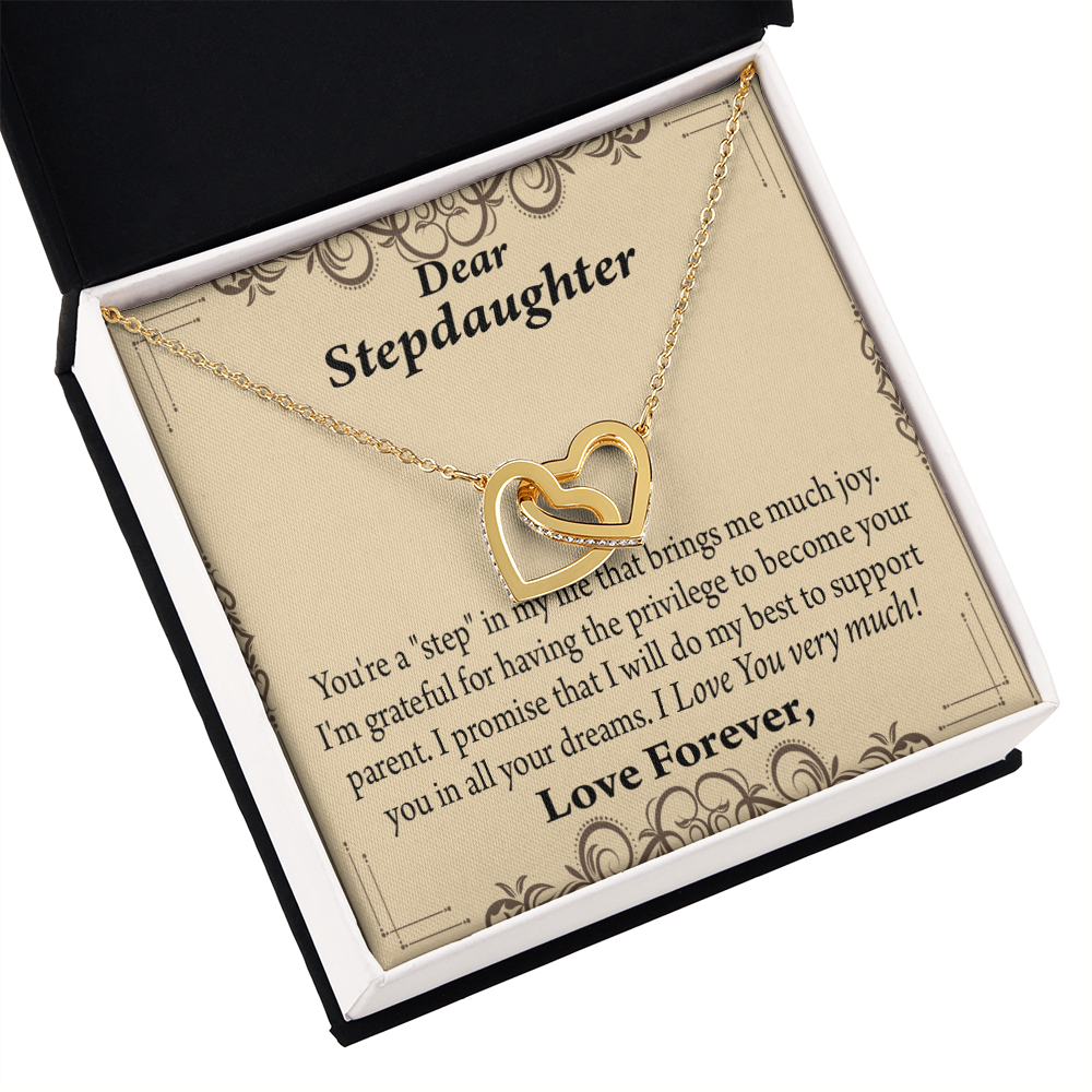 To My Stepdaughter Milestones Inseparable Necklace-Express Your Love Gifts
