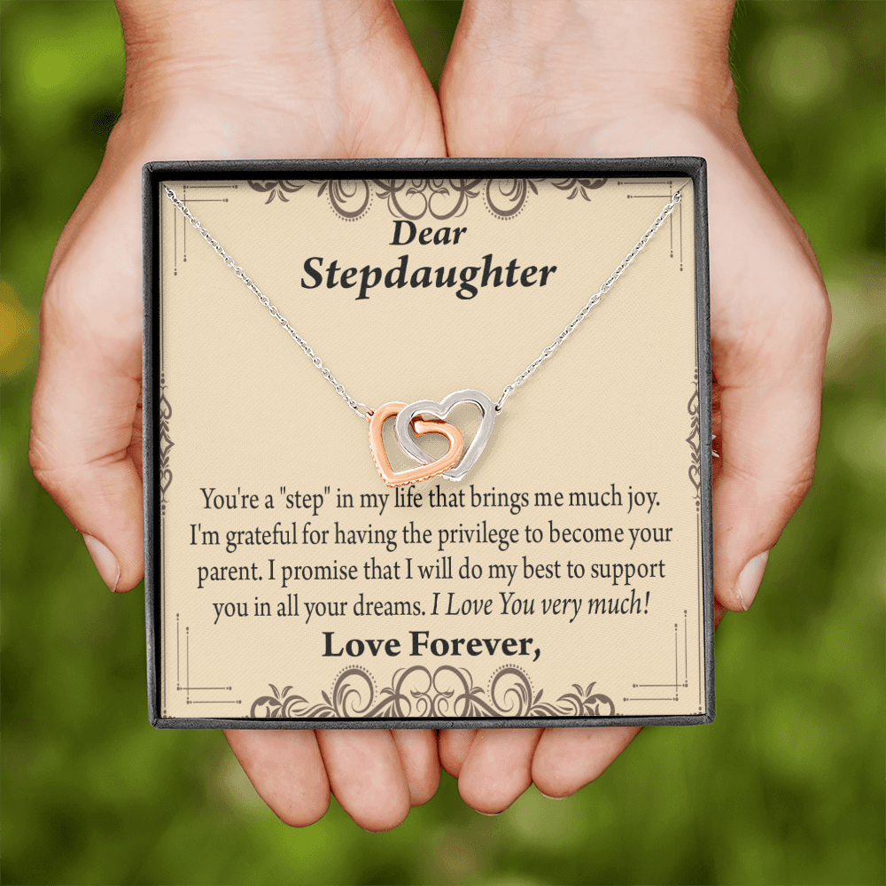 To My Stepdaughter Milestones Inseparable Necklace-Express Your Love Gifts
