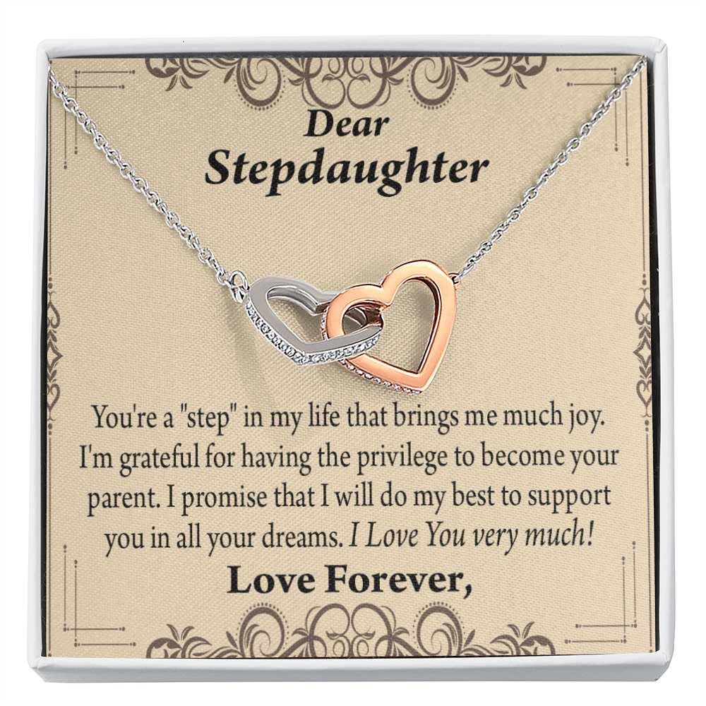 To My Stepdaughter Milestones Inseparable Necklace-Express Your Love Gifts