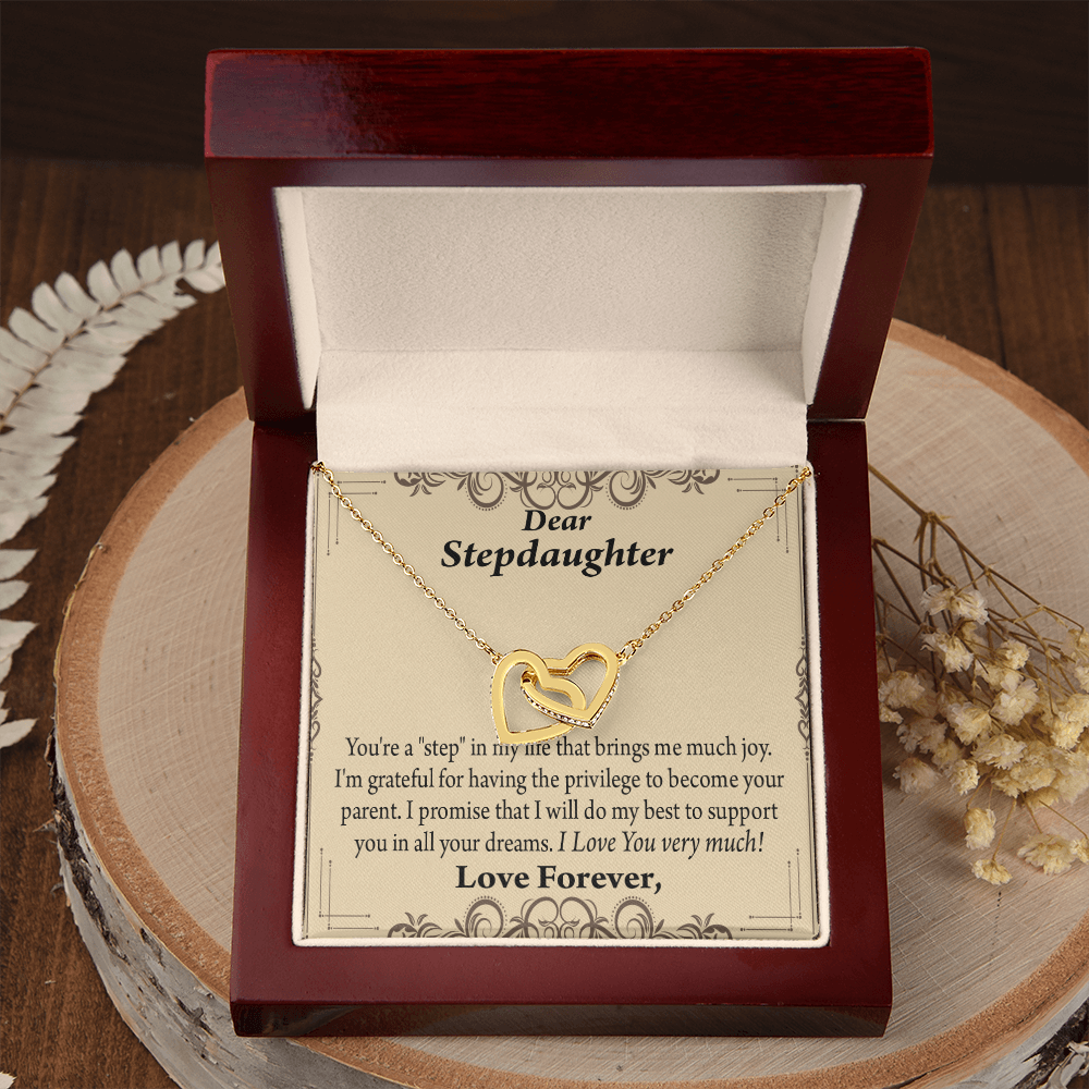 To My Stepdaughter Milestones Inseparable Necklace-Express Your Love Gifts