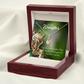 To My Stepdaughter Mom Alluring Ribbon Necklace Message Card-Express Your Love Gifts