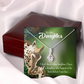 To My Stepdaughter Mom Alluring Ribbon Necklace Message Card-Express Your Love Gifts