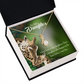 To My Stepdaughter Mom Alluring Ribbon Necklace Message Card-Express Your Love Gifts