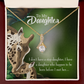 To My Stepdaughter Mom Alluring Ribbon Necklace Message Card-Express Your Love Gifts