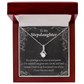 To My Stepdaughter Proud of You Alluring Ribbon Necklace Message Card-Express Your Love Gifts