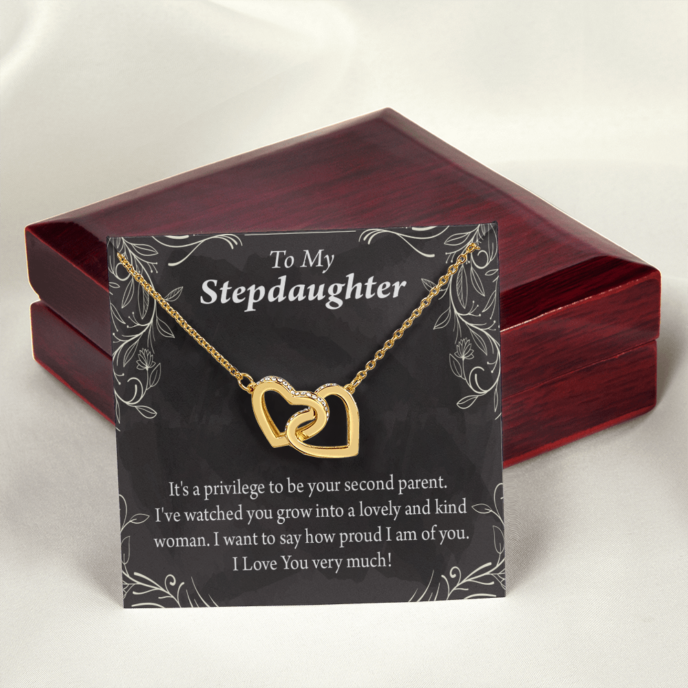 To My Stepdaughter Proud of You Inseparable Necklace-Express Your Love Gifts