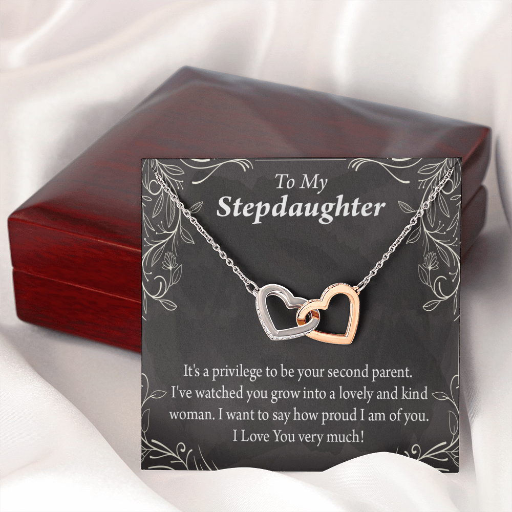 To My Stepdaughter Proud of You Inseparable Necklace-Express Your Love Gifts