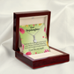 To My Stepdaughter Thicker than Blood Alluring Ribbon Necklace Message Card-Express Your Love Gifts