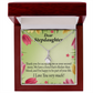 To My Stepdaughter Thicker than Blood Alluring Ribbon Necklace Message Card-Express Your Love Gifts