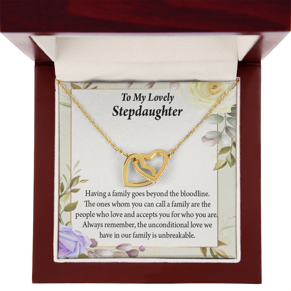 To My Stepdaughter Unbreakable Bond Inseparable Necklace-Express Your Love Gifts