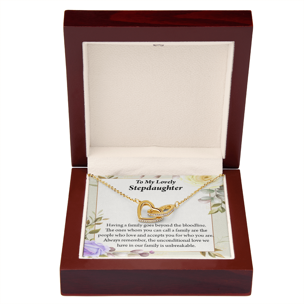 To My Stepdaughter Unbreakable Bond Inseparable Necklace-Express Your Love Gifts