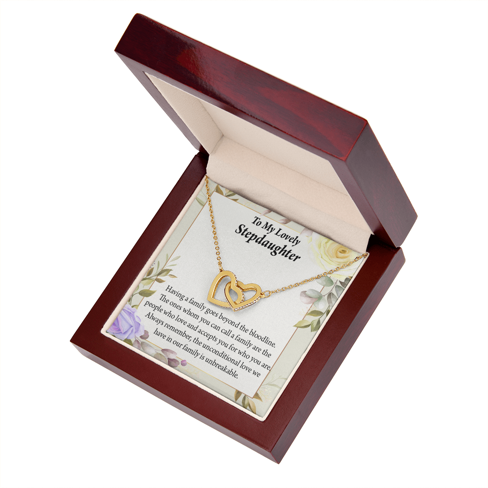 To My Stepdaughter Unbreakable Bond Inseparable Necklace-Express Your Love Gifts