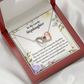 To My Stepdaughter Unbreakable Bond Inseparable Necklace-Express Your Love Gifts