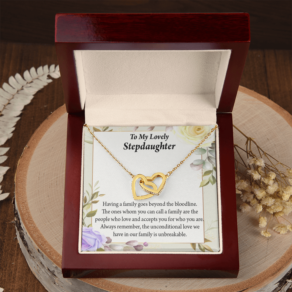 To My Stepdaughter Unbreakable Bond Inseparable Necklace-Express Your Love Gifts