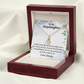 To My Stepdaughter Unconditional Love Alluring Ribbon Necklace Message Card-Express Your Love Gifts