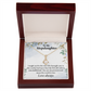 To My Stepdaughter Unconditional Love Alluring Ribbon Necklace Message Card-Express Your Love Gifts