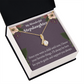 To My Stepdaughter Wonderful Stepdaughter Heart Keeper Alluring Ribbon Necklace Message Card-Express Your Love Gifts