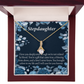 To My Stepdaughter You're a Blessing Alluring Ribbon Necklace Message Card-Express Your Love Gifts