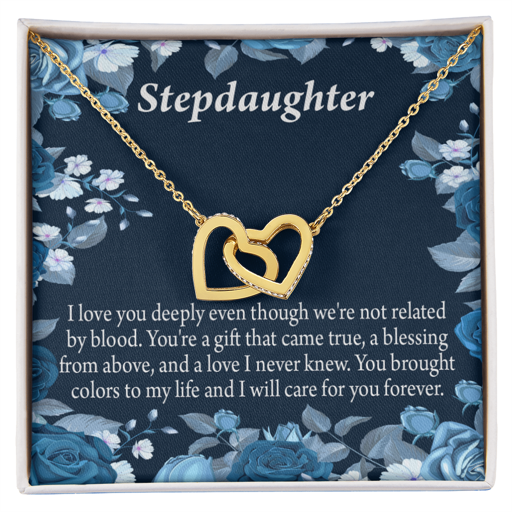 To My Stepdaughter You're a Blessing Inseparable Necklace-Express Your Love Gifts