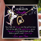 To My Surgeon Daughter Forever Necklace w Message Card-Express Your Love Gifts